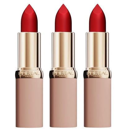 3x L'Oreal Paris Color Riche Blurred Matte in Balm Lipstick 300 Le Rouge Paris