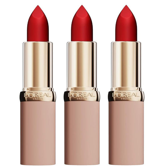 3x L'Oreal Paris Color Riche Blurred Matte in Balm Lipstick 300 Le Rouge Paris