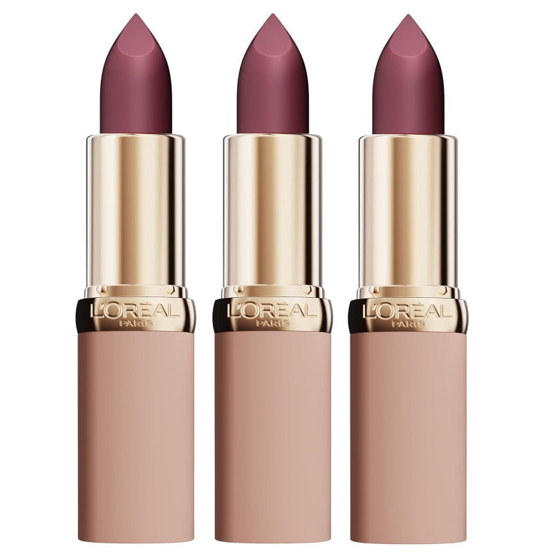 3x L'Oreal Paris Color Riche Blurred Matte in Balm Lipstick 570 Worth It Intense