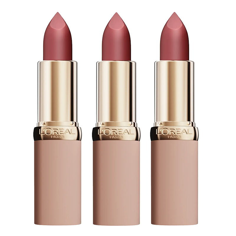 3x L'Oreal Paris Color Riche Blurred Matte in Balm Lipstick 601 Worth It
