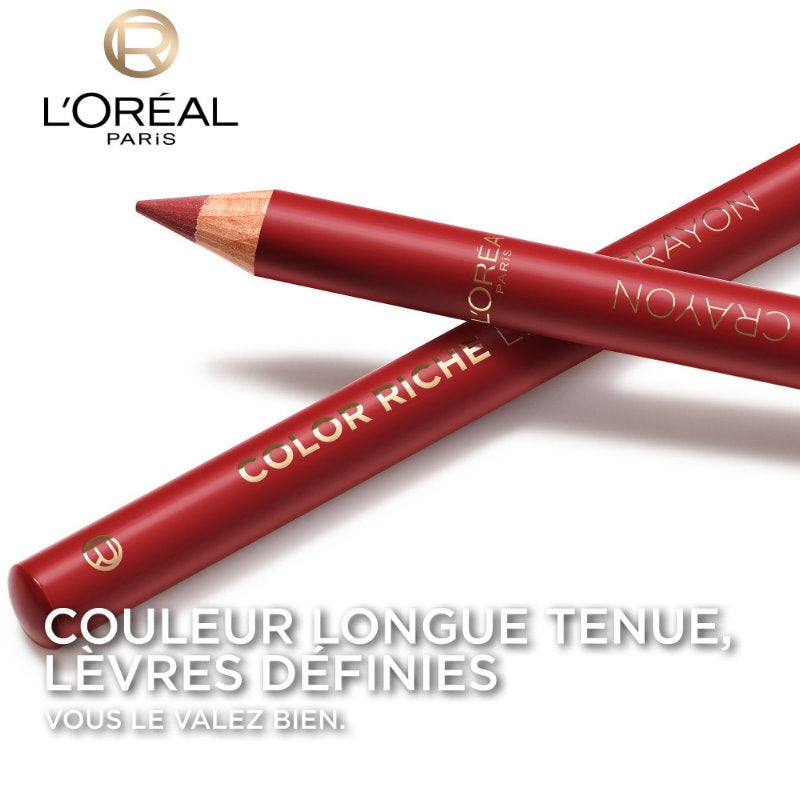 3pk L'Oreal Paris Color Riche Le Lip Crayon Lip Liner 601 Worth It