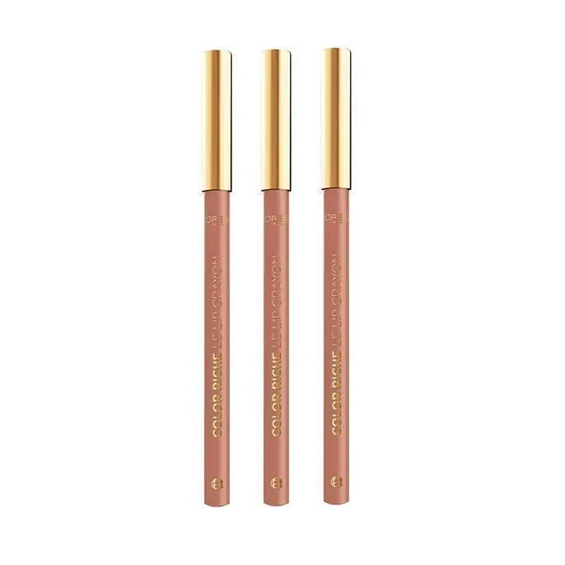 3x L'Oreal Paris Color Riche Le Lip Crayon Lip Liner 630 Beige a Nu