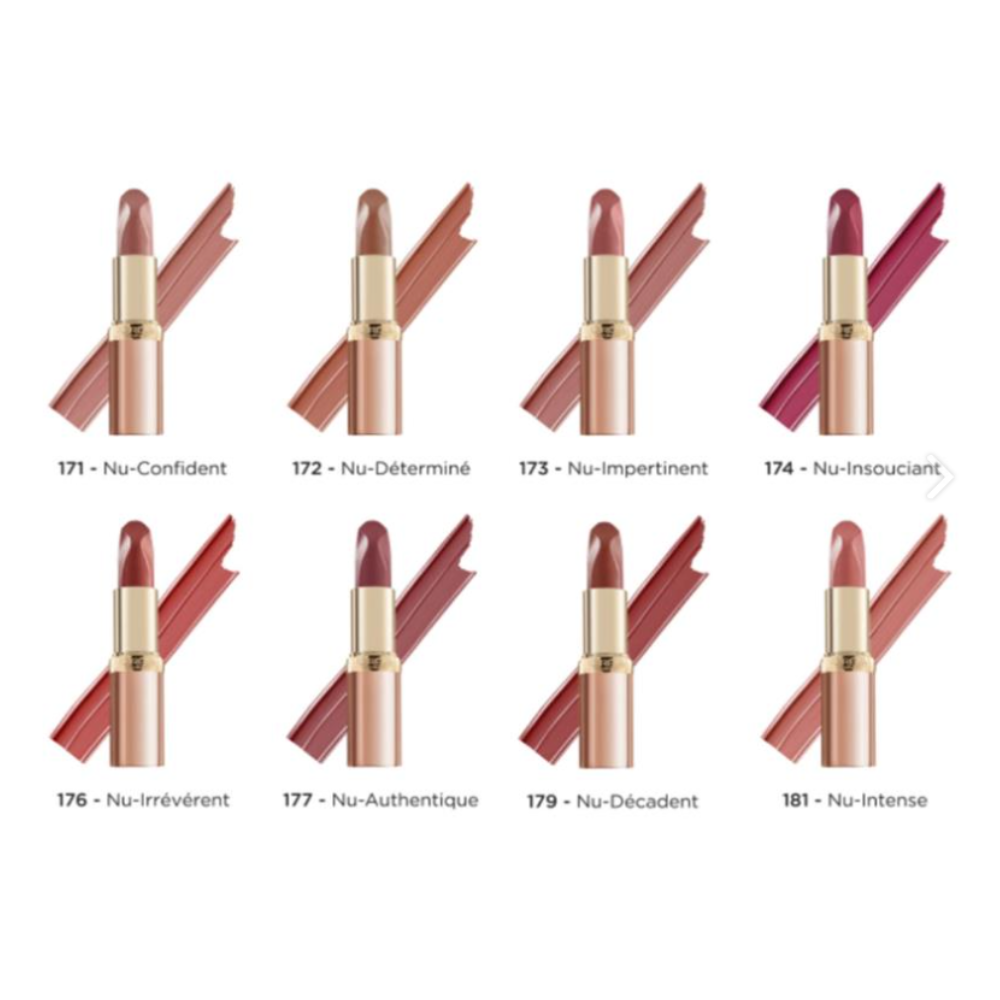 3x L'Oreal Paris Color Riche Nudes Lipstick 172 Nu Determine