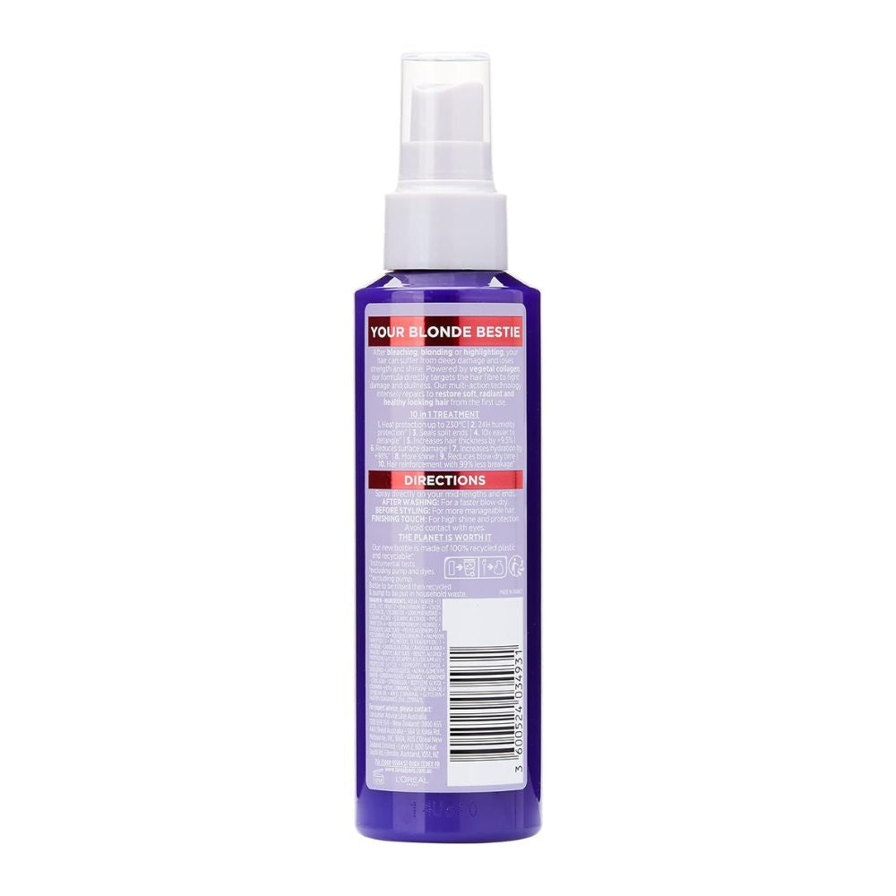 3x L'Oreal Paris Elvive Blonde 10 in 1 Leave In Spray 150ml