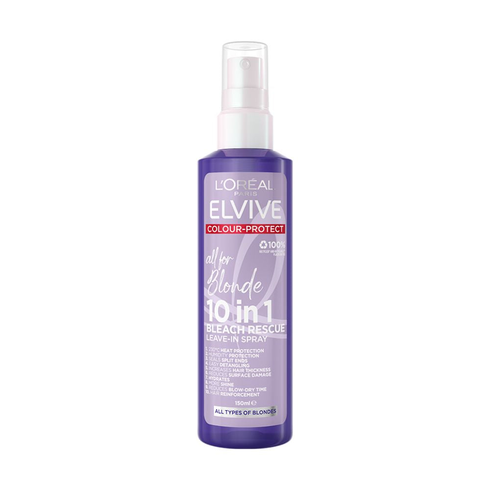 3x L'Oreal Paris Elvive Blonde 10 in 1 Leave In Spray 150ml