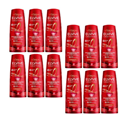 12x L'Oreal Paris Elvive Colour Protect Conditioner 300ml