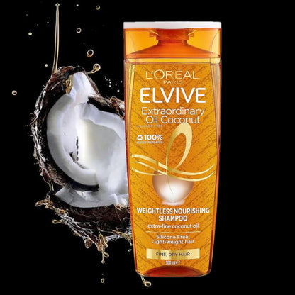 6x L'Oreal Paris Elvive Extraordinary Oil Coconut Shampoo 300ml