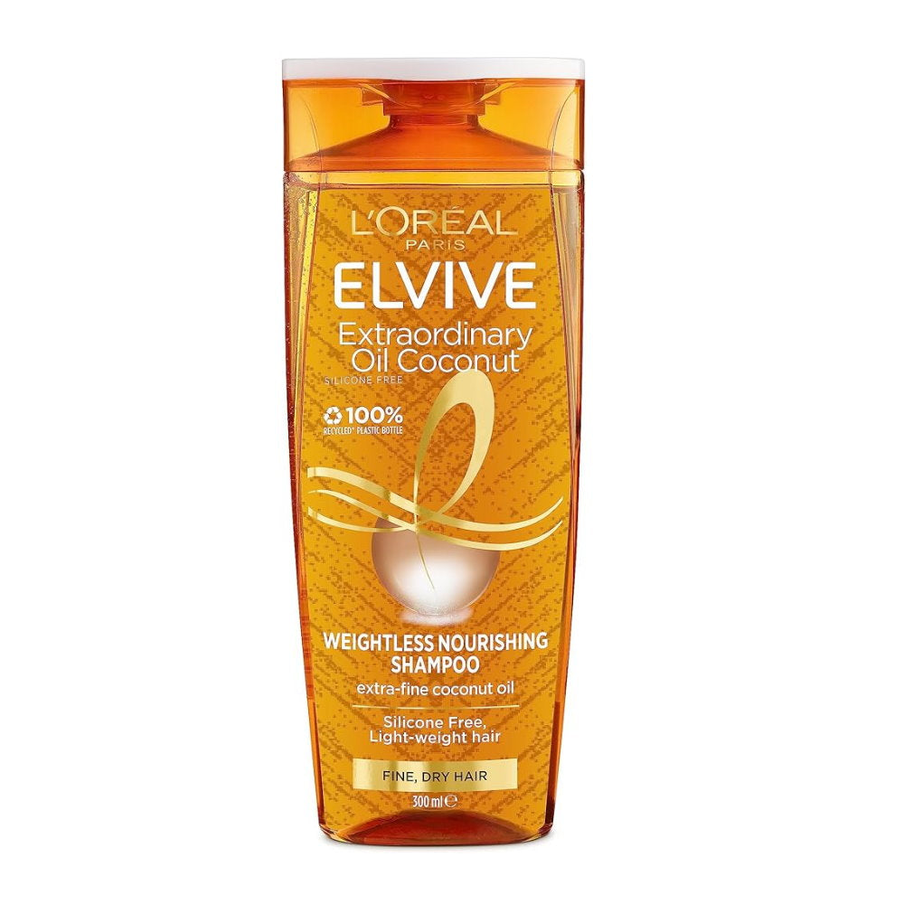 6x L'Oreal Paris Elvive Extraordinary Oil Coconut Shampoo 300ml