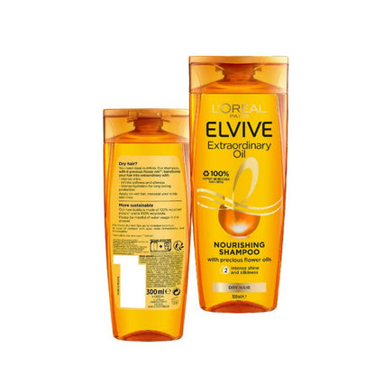 3x L’Oreal Paris Elvive Extraordinary Oil Nourishing Shampoo 300mL