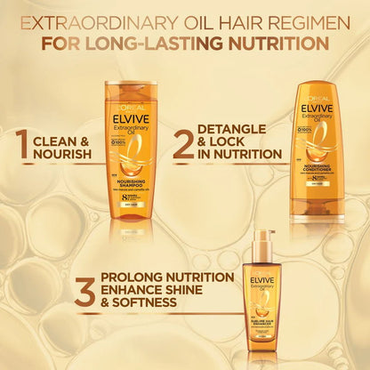 3x L'Oreal Paris Elvive Extraordinary Oil Nourishing Shampoo 700ml