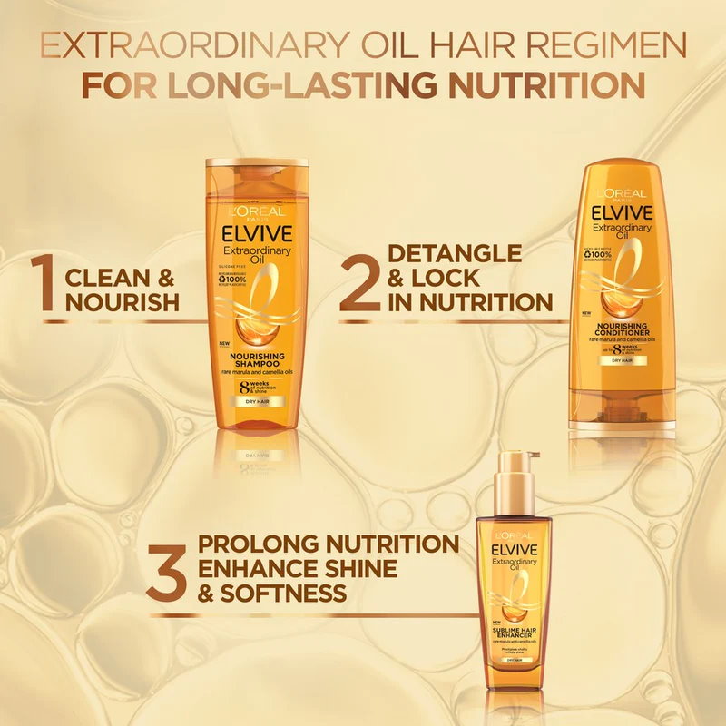 21pk L'Oreal Paris Elvive Extraordinary Oil Nourishing Shampoo 700mL