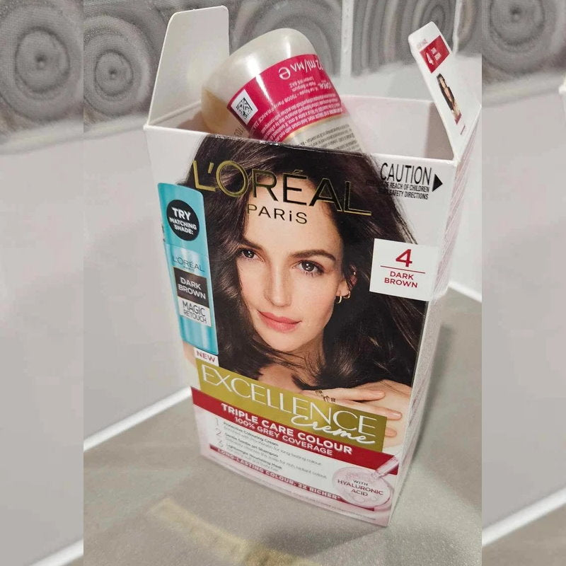 L'Oreal Paris Excellence Creme Hair Colour 4 Dark Brown