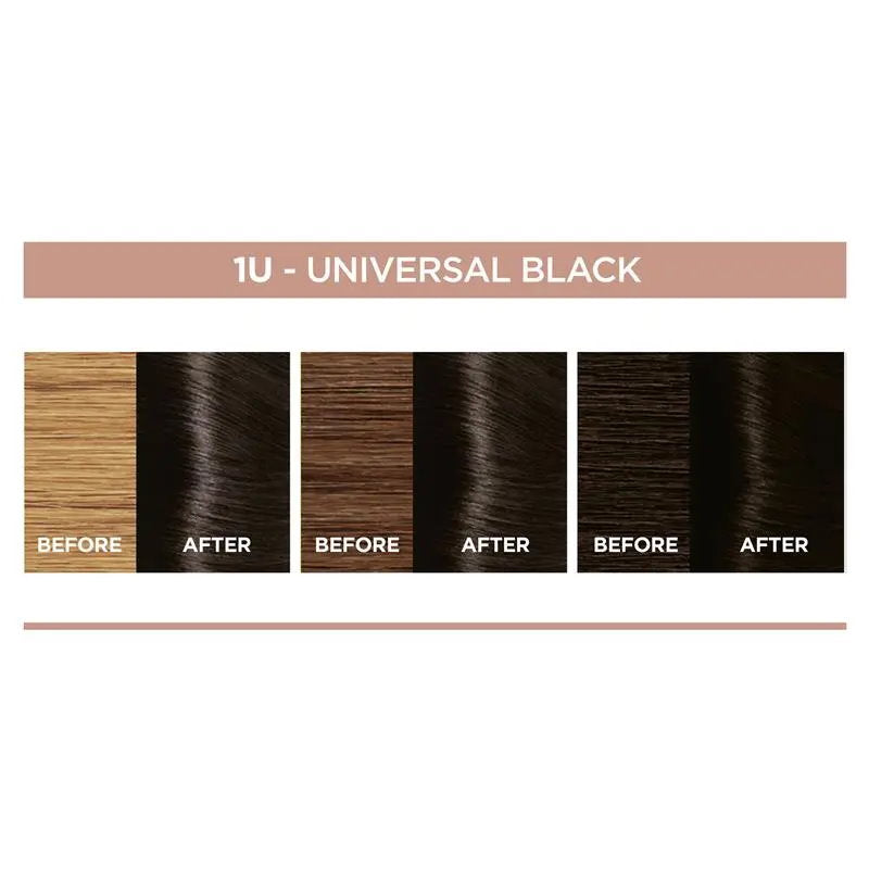 L'Oreal Paris Excellence Creme Universal Nudes Hair Colour 1U Black