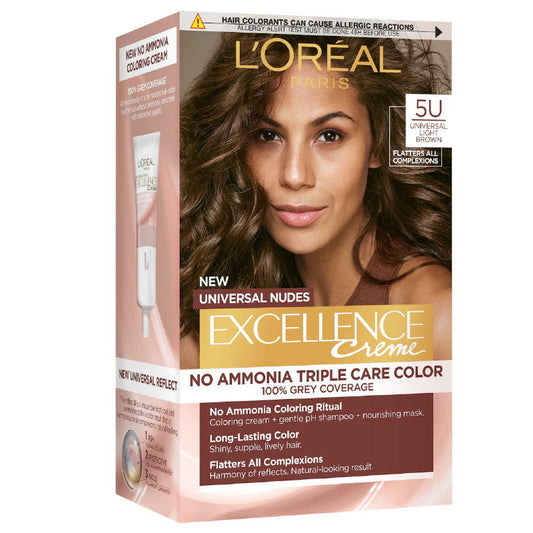 L'Oreal Paris Excellence Creme Universal Nudes Hair Colour 5U Light Brown