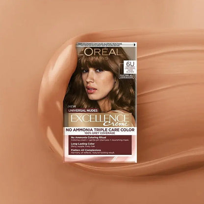 L'Oreal Paris Excellence Creme Universal Nudes Hair Colour 6U Dark Blonde