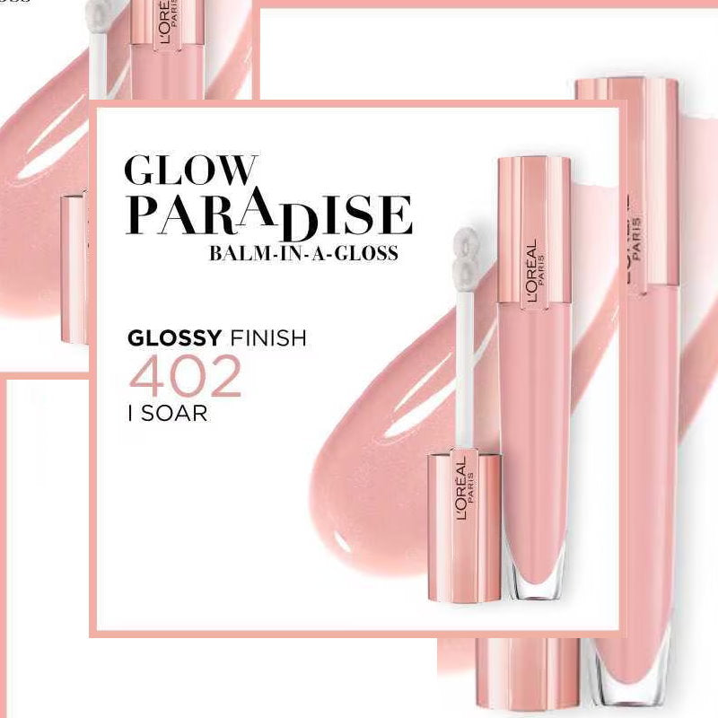 L'Oreal Paris Glow Paradise Plumping Lip Gloss - 402 I Soar (carded)
