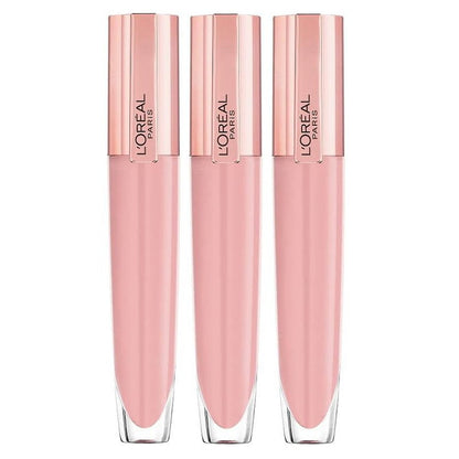 3x L'Oreal Paris Glow Paradise Plumping Lip Gloss 7ml 402 I Soar