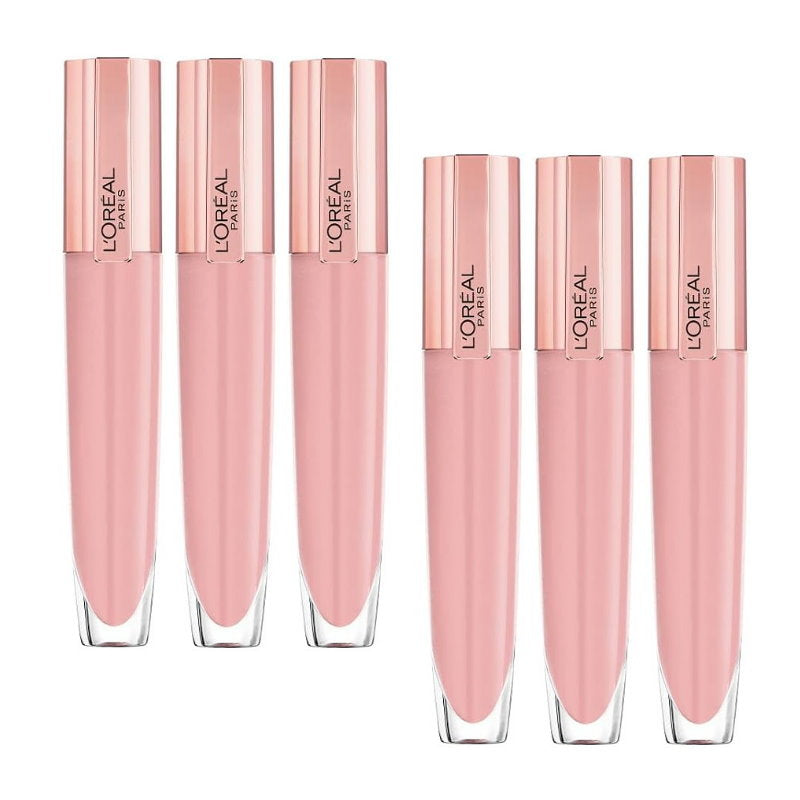 6pk L'Oreal Paris Glow Paradise Plumping Lip Gloss - 402 I Soar (carded)