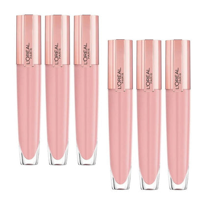 6pk L'Oreal Paris Glow Paradise Plumping Lip Gloss - 402 I Soar (carded)