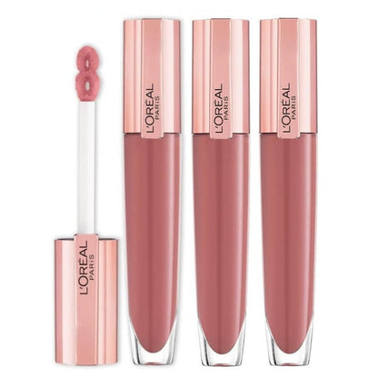 3x L'Oreal Paris Glow Paradise Plumping Lip Gloss 7ml 412 I Heighten