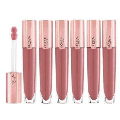 6x L'Oreal Paris Glow Paradise Plumping Lip Gloss 7ml 412 I Heighten