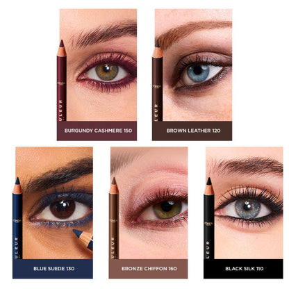 3pk L'Oreal Paris Haute Couleur Khol Eyeliner 120 Brun Leather