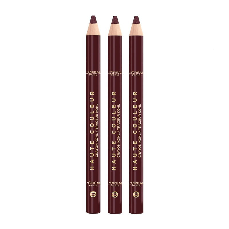 3pk L'Oreal Paris Haute Couleur Khol Eyeliner 150 Bordeaux Cashmere