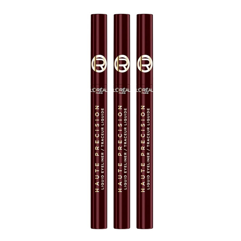 3pk L'Oreal Paris Haute Precision Liquid Eyeliner 050 Bordeaux Cashmere