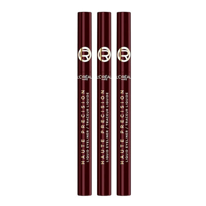 3pk L'Oreal Paris Haute Precision Liquid Eyeliner 050 Bordeaux Cashmere