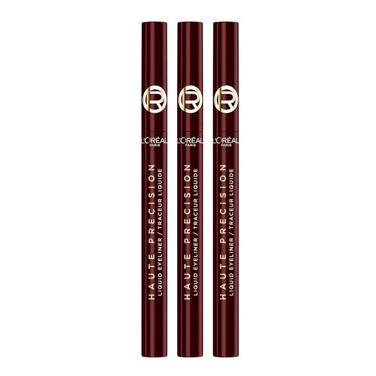3pk L'Oreal Paris Haute Precision Liquid Eyeliner 050 Bordeaux Cashmere