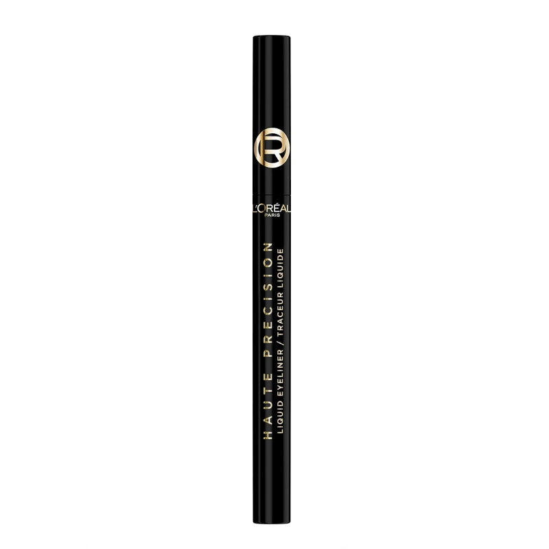 L'Oreal Paris Haute Precision Liquid Eyeliner Noir Silk Black tire on a white background