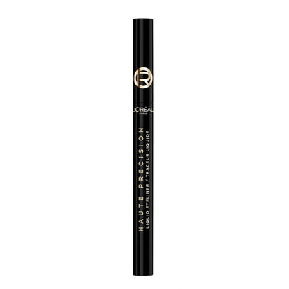 L'Oreal Paris Haute Precision Liquid Eyeliner Noir Silk Black tire on a white background