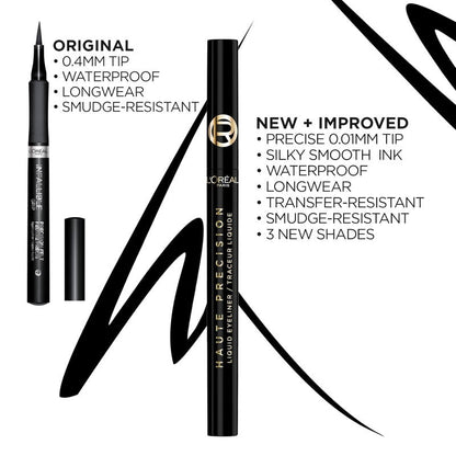 L'Oreal Paris Haute Precision Liquid Eyeliner Noir Silk - Black