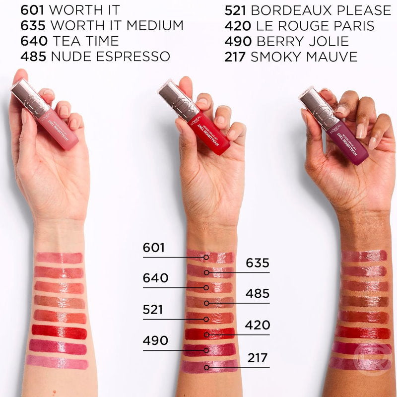 L'Oreal Paris Hyaluron Tint Lip Stain Serum 635 Worth It Medium 5ml