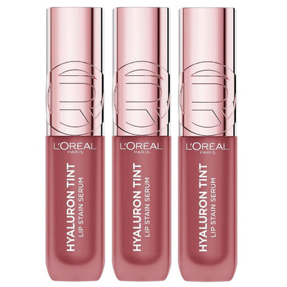 3x L'Oreal Paris Hyaluron Tint Lip Stain Serum 635 Worth It Medium 5ml