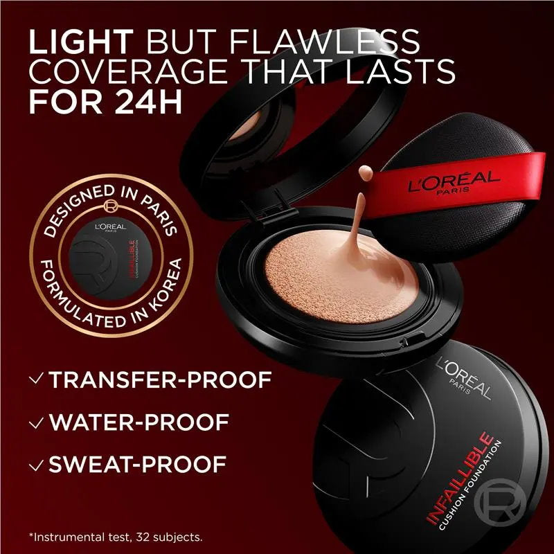 L'Oreal Paris Infallible 24H Fresh Wear Cushion Foundation 20 Cool 11g