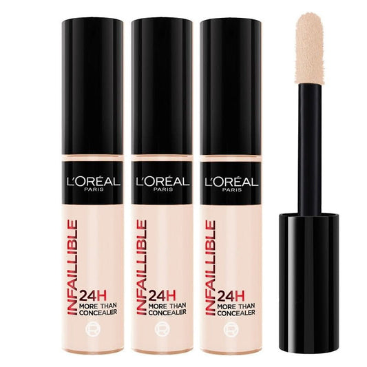 3x L'Oreal Paris Infallible 24H Full Coverage More Than Concealer 11ml 322 Ivory