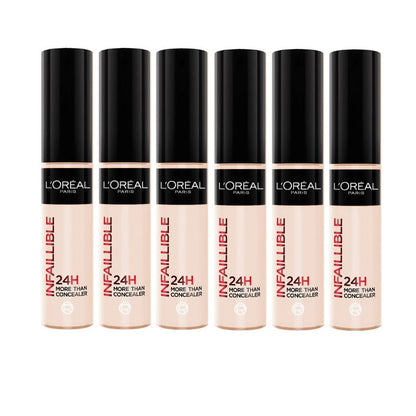 6x L'Oreal Paris Infallible 24H Full Coverage More Than Concealer 11ml 322 Ivory