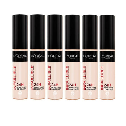 6x L'Oreal Paris Infallible 24H Full Coverage More Than Concealer 323 Fawn 11ml
