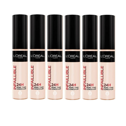 6x L'Oreal Paris Infallible 24H Full Coverage More Than Concealer 323 Fawn 11ml