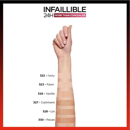 L'Oreal Paris Infallible 24H Full Coverage More Than Concealer 11ml 326 Vanilla