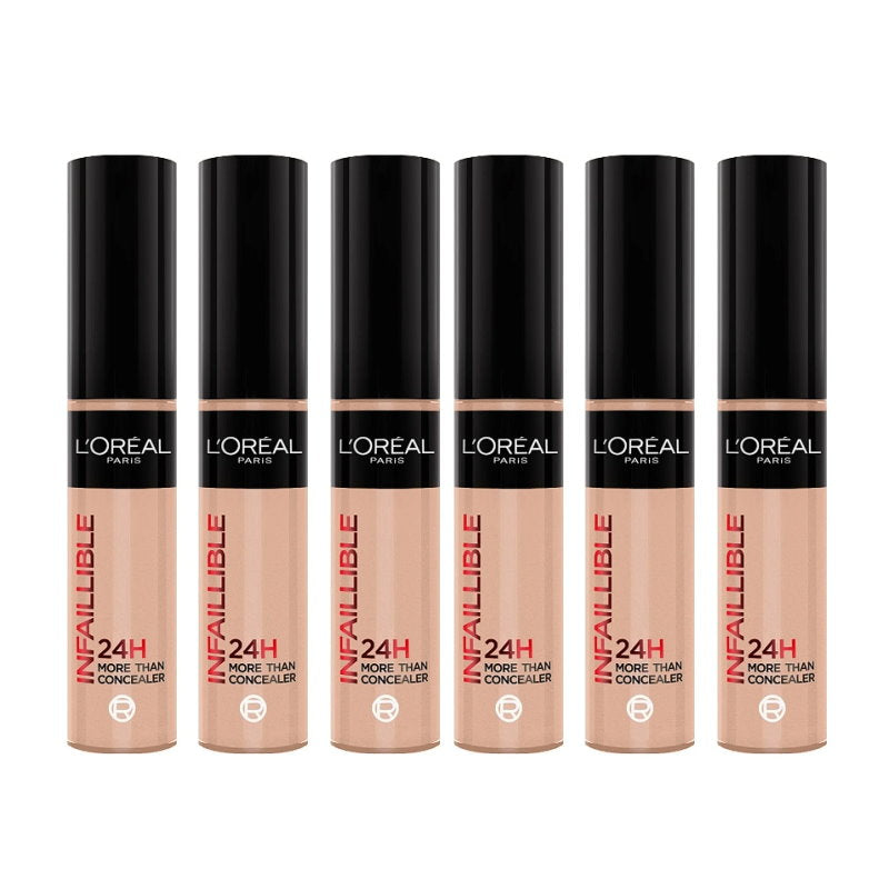 6x L'Oreal Paris Infallible 24H Full Coverage More Than Concealer 326 Vanilla
