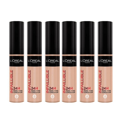 6x L'Oreal Paris Infallible 24H Full Coverage More Than Concealer 326 Vanilla