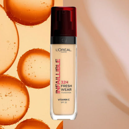 L'Oreal Paris Infallible 32H Liquid Foundation 30ml Shade 140 Cool Rose