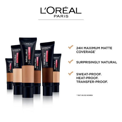 6x L'Oreal Paris Infaillible 32H Matte Cover Foundation 30ml 290 Neutral Undertone
