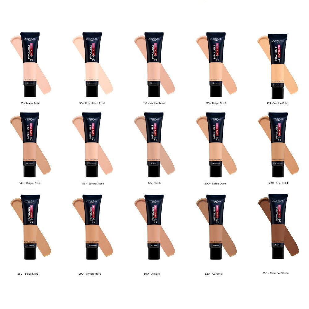 6x L'Oreal Paris Infaillible 32H Matte Cover Foundation 30ml 290 Neutral Undertone