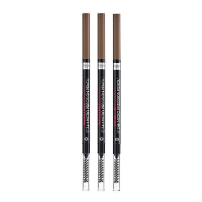 3x L'Oreal Paris Infallible Brows 24H Micro Precision Pencil 3.0 Brunette
