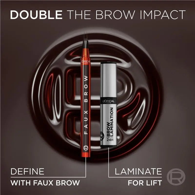 3x L'Oreal Paris Infallible Faux Brow Eyebrow Pen 1ml Dark Blonde