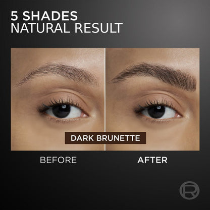 3x L'Oreal Paris Infallible Faux Brow Eyebrow Pen 1ml Dark Brunette