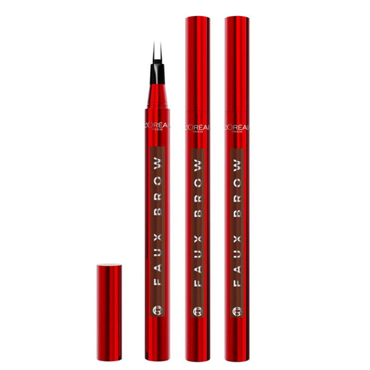 3x L'Oreal Paris Infallible Faux Brow Eyebrow Pen 1ml Light Brunette